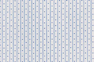 Dollhouse Miniature Wallpaper, Bearly Hearts, Dark Blue
